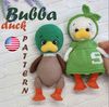 Duck crochet pattern, Goose crochet pattern, amigurumi duck pattern tutorial, DIY DudziToys Christmas duck DudziToys.jpg