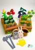 Toy vegetable garden from felt