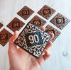 90 apartment door number plate vintage