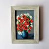 Acrylic-painting-poppies-bouquet-in-a-blue-vase-wall-decor