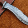 Fixed Blade KUKRI DAMASCUS Knife Hunting Knife For Survival, Skinning.jpg