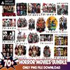 Horror Movies Characters PNG Bundle, Halloween designs for print, Bundle png, Digital download.jpg