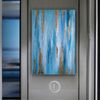 Blue-hallway-decor-modern-abstract-oil-painting-on-canvas-blue-and-gold-textured-wall-art
