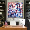 Blue-red-white-abstract-painting-office-wall-art-cabinet-decor