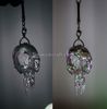 alien skull transparent keychain