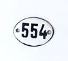 554 small apartment door number sign vintage