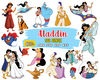 Aladdin Clipart SVG Bundle, Princess Jasmine, Cut File, Genie svg, Instant Download Svg.jpg