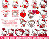 Valentine Hello Kitty Bundle, Valentine kawaii kitty SVG png eps dxf, Cut File, Digital Download.jpg