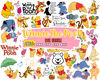 Winnie The Pooh Bundle Svg, Disney Svg, Pooh Characters, Easy to use cut files .jpg