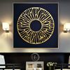 Black-and-gold-abstract-painting-original-art-golden-living-room-decor