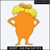 Dr Seuss svg, Dr Seuss cut file, Lorax svg cut file, vector illustration - Svg, Png, Eps, Ai.jpg