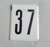 37 address house number plate vintage