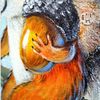 Squirrel With Acorn, Cute Painting on Canvas by MyWildCanvas.jpg