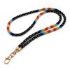 Beaded lanyard for badge