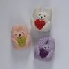 mini bears with a heart