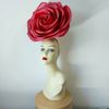 Wine large rose fascinator Kentucky Derby.jpg