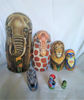 african animals 7 nesting russian dolls elephant