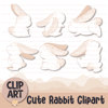 Cute Rabbit Bunny Animal Clipart Banner01.png