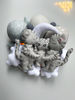 Cats family crib mobile Nursery decor Baby mobile musical Felt toys mobile Bebe