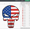 Punisher SVG, Frank Castle SVG, Marvel Comics SVG, Skull emblem SVG, Vigilante SVG, Antihero SVG, Punisher logo SVG, Skull and crossbones SVG, Punisher symbol S