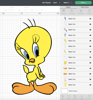 Tweety SVG, Tweety Bird SVG, Looney Tunes character SVG, Cute canary SVG, Yellow bird SVG, Sylvester and Tweety SVG, Cartoon characters SVG, Kids' room decor SV