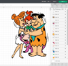 Flintstones SVG, Fred Flintstone SVG, Wilma Flintstone SVG, Barney Rubble SVG, Betty Rubble SVG, Pebbles Flintstone SVG, Bamm-Bamm Rubble SVG, Dino SVG, The Gre