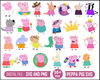 Peppa Pig Svg, Peppa Pig Png, Peppa pig Alphabet, Family Peppa Pig Svg, Peppa Pig layered, Peppa Pig Svg Bundle, Svg files for cricut.jpg