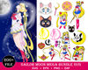 Sailor Moon Bundle Svg, Cartoon Svg, Sailor Moon Svg, Usagi Tsukino Svg, Luna Cat Svg, Sailor Moon Vector, Sailor Moon Clipart.jpg