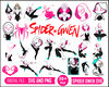 Spider Gwen Svg, SpiderWoman Svg, Digital download, SVG, PNG, Design, Clipart, Cricut, Silhouette, Instant Download.jpg