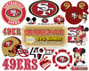 49ers Football SVG, San Francisco 49ers  svg, Clipart for Cricut, Football SVG, 49ers Team, Football , Digital download.jpg