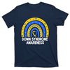 Down Syndrome Awareness Rainbow T21 Yellow Blue Ribbon T-Shirt 2.jpg