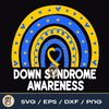Down Syndrome Awareness Rainbow T21 Yellow Blue Ribbon3.jpg