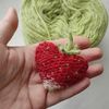 Strawberry heart pattern, valentine gift, knitting pattern, knitted heart, strawberry art, valentine heart, DIY crafts 6.jpg