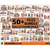50 Happy Hallothanksmas Coffee PNG, Coffee Clipart, Fall PNG, Halloween png, Christmas PNG, Western Png, Instant Download, Sublimation Design.jpg