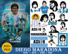 200 Diego Maradona Svg, Rip Maradona svg, Diego Maradona Bundle svg, Maradona Silhouette, Argentina Legend svg Digital Instant Download.jpg