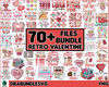 70 Retro Valentine PNG Bundle, Groovy Valentine Png, Funny Valentine's PNG, Valentine Png, Love Sublimation, Be Mine Png, Valentine Heart, High quality, Instant