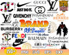 Brand Bundle Svg, Brand Logo Svg, Fashion Brand Svg, Png Dxf Eps Digital File .jpg