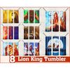 Lion King Tumbler ,Tumblers Designs 20oz Skinny Straight & Tapered Bundle, Bundle Design Template for Sublimation, Full Tumbler Wrap, PNG Digital.jpg