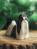 white black Shih tzu statuette