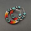 Beaded hoop earrings