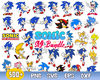 Sonic Bundle Svg, Sonic The Hedgehog Svg, Sonic Svg, Sonic Clipart, Files For Cricut, Instant Download .jpg