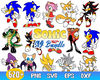 Sonic Bundle Vector, The Hedgehog Svg, Sonic Character Svg, Sonic Svg, Png Dxf Eps File.jpg