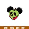 Poison Apple Ears, Poison Apple Mickey Svg, Halloween Svg, Evil Queen Svg, Skull Svg, png,dxf,eps file.jpg