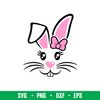 Easter Bunny Girl, Easter Bunny Girl Svg, Happy Easter Svg, Easter egg Svg, Spring Svg, png, dxf, eps file.jpeg