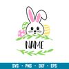 Bunny Boy Name Frame, Bunny Boy Name Frame Svg, Happy Easter Svg, Easter egg Svg, Spring Svg, png, dxf, eps file.jpg