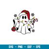 Christmas Ghost, Christmas Ghost Svg, Christmas Svg, Spooky Christmas Svg, Santa Claus Svg, png, dxf, eps file.jpg