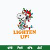 Lighten Up Svg, Snoopy Claus Hat Svg, Christmas Svg, Png Dxf Eps File.jpg