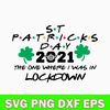 2021 The One Where I Was In Lockdown Svg, St.Patrick Day Svg, Png Dxf Eps File.jpg