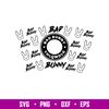 Bad Bunny Full Wrap, Bad Bunny Starbucks Full Wrap Svg, Yo Perreo Sola Svg, Bad bunny logo Svg, El Conejo Malo Svg, png,dxf, eps.jpg