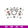 Cute Christmas Snowman Full Wrap, Cute Christmas Mickey _ Minnie Snowman Full Wrap Svg, Starbucks Svg, Coffee Ring Svg, Cold Cup Svg, png, dxf, eps file.jpg